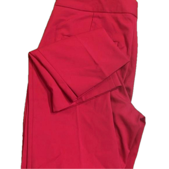 Zara Sz 2 Fuchsia pink flat  front ankle pants with pockets - Picture 2 of 10